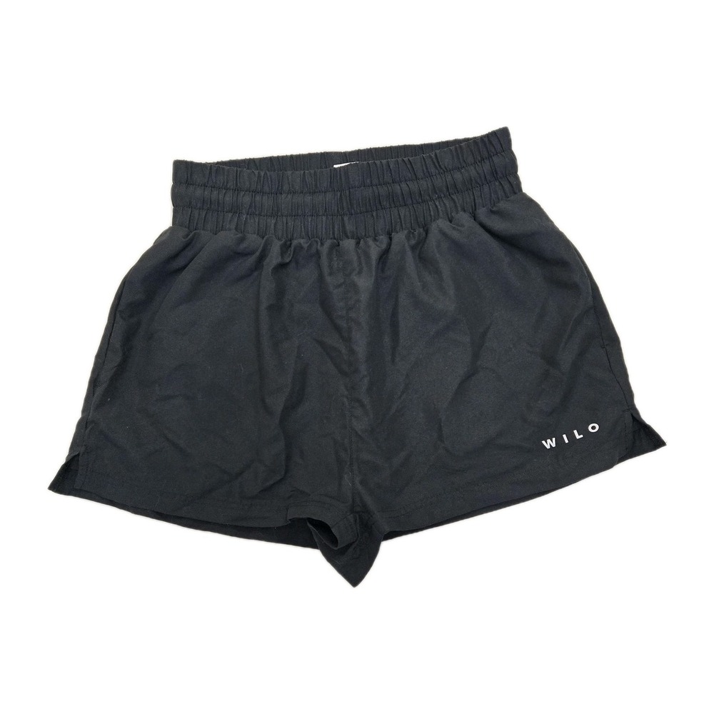 Wilo The Label Womens 2 in 1 Run Short Black Athletic‎ Workout Running Sports S
